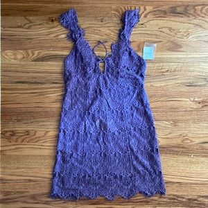 Free People lace purple dress